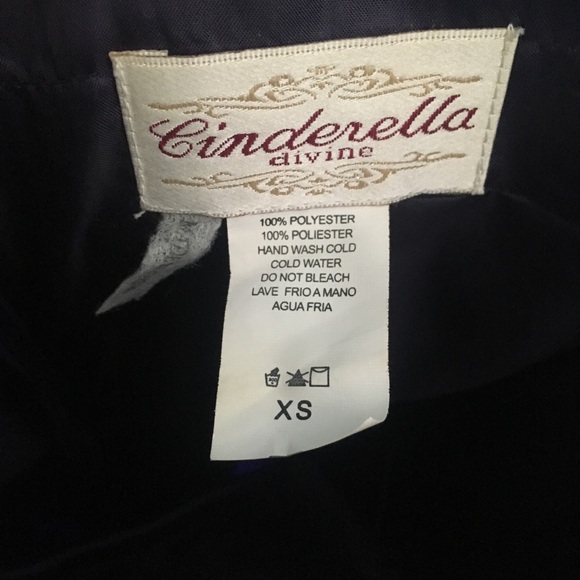 Strapless Purple Prom Dress - Picture 5 of 9